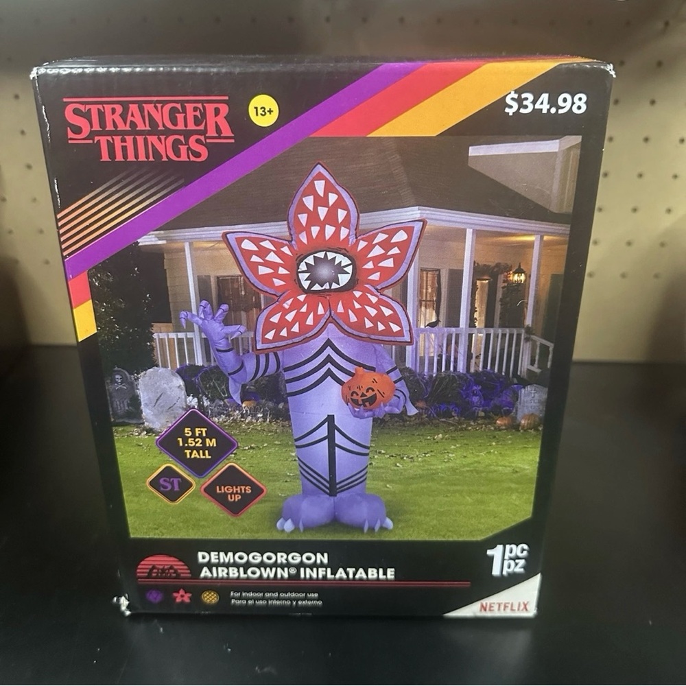 Stranger Things Demogorgon Airblown Inflatable 5 Ft Light Up Netflix Halloween